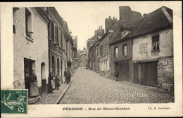 CPA Péronne Somme, Rue Du Blanc Mouton - Andere Gemeenten