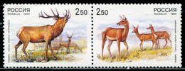 CC2122 Russia 1999 And China Lianfa Red Deer 2V Company MNH - Unused Stamps