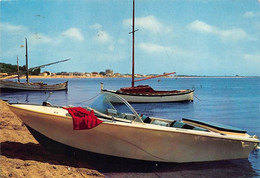 3106" ORISTANO- TORRE GRANDE PANORAMA "  CON  MOTOSCAFO  ANNO 1967 - Oristano