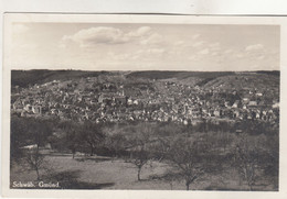 B1084) SCHWÄB. GMÜND - Blick über Kleine Bäume Auf Stadt Häuser ALT 21.8.1933 Lorch - Schwaebisch Gmünd