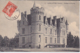 86 - LENCLOITRE - N° 8 - CHATEAU DE CURCAY - 2 PERSONNES DEVANT LE CHATEAU UNE FEMME ET UN ENFANT - Lencloitre