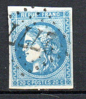 Col27 France Bordeaux N° 46B Oblitéré Cote 25,00 € - 1870 Emission De Bordeaux