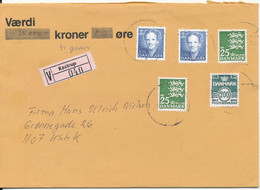 Denmark Value Letter Sent From Kastrup To Copenhagen - Briefe U. Dokumente