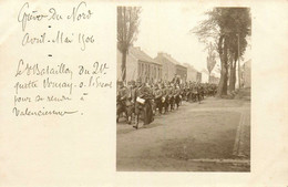 Bruay Sur L'escaut * RARE 4 Cartes Photos * Les Grèves Du Nord Avril Mai 1906 * Grève * LIRE TEXTES !!!! - Bruay Sur Escaut