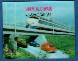 Umm Al Qiwain 1972 Railroad, Bullet-train MNH 2204.1807 - Pesci