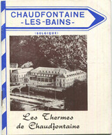 Belgien - Chaudfontaine Les Bains - 24 Seiten Mit 17 Abbildungen - Dépliants Turistici