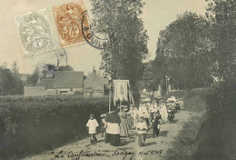 Savigny Sur Clairis * Carte Photo Mai 1908 * La Confirmation Au Village ! * Procession - Sonstige & Ohne Zuordnung