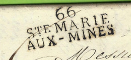 1826 MARQUE STE MARIE AUX  MINES MANUFACTURE  ST MAURICE à SENONES  Par RAON L ETAPE  FAMILLE Baron SEILLIERE  B.E. - 1801-1848: Vorläufer XIX