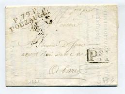 P79P POUZAUGE + PsPs / Dept De La Vendée / Administration Des Cautionnement / 1821 / Côte 140€ - 1801-1848: Précurseurs XIX