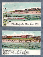 DR 1902 Germania Marke Auf Postkarte NORDERNEY (2x) - Norderney