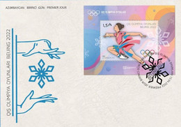 Azerbaijan Stamps 2022 Beijing 2022 Winter Olympics China FDC First Day Cover - Winter 2022: Beijing