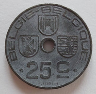 Belgium 1943 - 25 Centiem Zink/Jespers VL/FR - Leopold III - Morin 486 - Pr - 25 Centesimi