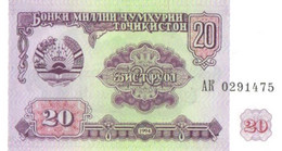 Tajikistan:20 Rubel 1994, UNC - Tadjikistan