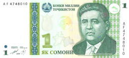 Tajikistan:1 Somon 1999, UNC - Tadzjikistan