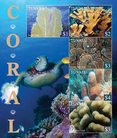 2021-10- TUVALU -  CORALS          5V    MNH** - Meereswelt