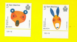 San Marino.2022.Europa CEPT.Stories And Myths.2 V.** . - Unused Stamps