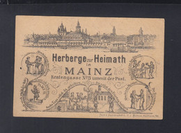 Werbung Mainz Herberge Zur Heimath Geselle - Mainz