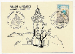 FRANCE => Carte Locale "Journée Du Timbre" 1972 - 13 AUBAGNE - Facteur Rural - 18/3/1972 - Storia Postale