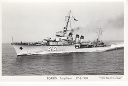 FORBIN, 98,  Torpilleur,  27-3-1933 - Warships