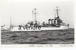 FORBIN, 15,  Torpilleur, 8-1-1935 - Warships