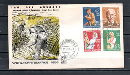 AC10-1 Sarre  FDC N° 423 à 426   Pas Commun !!! - FDC