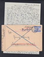 Dt. Reich Feldpost 1942 Frankfurt An 25139 E Empfänger Gefallen Für Grossdeutschland - Briefe U. Dokumente