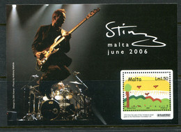 Malta 2006 Sting Concert, LuxolGrounds MS MNH (SG MS1489) - Malta