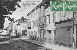 01. PONT-DE-VAUX. PLACE MICHEL POISAT. GROS PLAN. COMMERCE GERMAIN GUILLEMIN. - Pont-de-Vaux