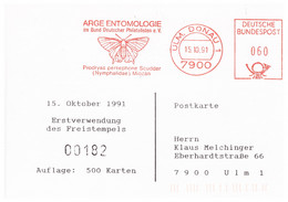 Allemagne 1991 - Carte Postale - Papillons (03-225) - Butterflies