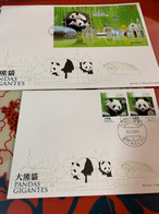 Macau Stamp 2010 Pandas FDC Covers Set And S/s - FDC