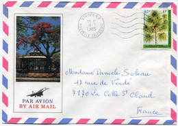 NOUVELLE-CALEDONIE LETTRE PAR AVION DEPART NOUMEA 8-1-85 POUR LA FRANCE - Storia Postale