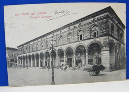 (I) IMOLA, PALAZZO SERSANTI, ANIMATA, VIAGGIATA 1900 - Imola