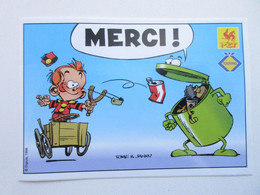 BD LE PETIT SPIROU Autocollant 8 X 12 Cm De La Région Wallonne Et Touring Secours - Zelfklevers