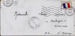 94 / VAL DE MARNE / LE KREMLIN BICETRE / 15.3.66   8° REGIMENT DE TRANSMISSIONS / FORT DE BICETRE - Military Postmarks From 1900 (out Of Wars Periods)