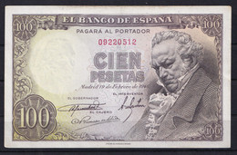 ESPAÑA. EDIFIL 451. 100 PTAS 19 FEBRERO DE 1946. CONSERVACION EBC - 100 Pesetas