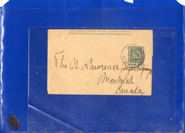##(DAN2204)- British Guyana-1 Cent Newspaper Wrapper To Montreal-Canada  -  Seldom Seen - Guayana Británica (...-1966)