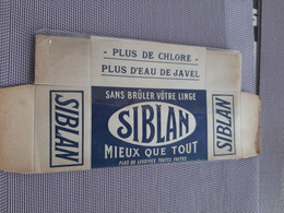 Boite Vide Carton Lessive SIBLAN Sous Emballage D'origine Mieux Que Tout Années  60 - Boîtes