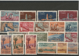 Côte Francaise Des Somalis - 1947 - Rare Série Complète N°264/82  Neufs** TB - Nuevos