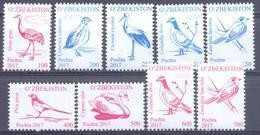2017. Uzbekistan, Definitives, Birds Of Uzbekistan, Issue I, 9v, Mint/** - Oezbekistan