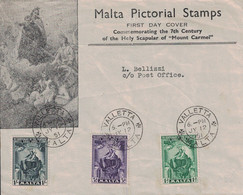 MALTE - VALLETTA - 1ER JOUR - FDC - SCAPULAR - LE 12 JUILLET 1951. - Malte