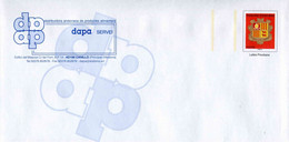PAP Sur Papier Ordinaire Avec  Timbre "ARMOIRIES - Lettre Prioritaire" Et Illust. "DAPA Servi" - Postwaardestukken & Prêts-à-poster