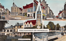 CHÂTEAUNEUF-en-THYMERAIS (Eure-et-Loir) - L'Hôtel De Ville - Rue Jean Moulin - Cours Complémentaire L'Internat - Piscine - Châteauneuf