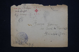 ETATS UNIS - Enveloppe Croix Rouge De Soldat Pour La France Avec Cachet De Censure En 1919 - L 119766 - Cartas