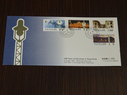 Hong Kong 1990 100 Years Of Electricity In Hong Kong FDC VF - FDC