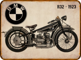 Plaque Métal BMW Moto R32 - Targhe In Lamiera (a Partire Dal 1961)