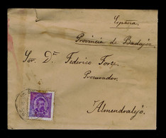 Sp8721 PORTUGAL 1884 D.Carlos 25r. Mailed Caldas Da Rainha - Almendralejo (Spain) - Autres & Non Classés