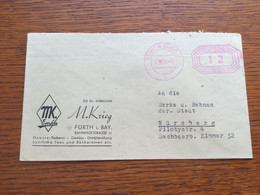 30256 Alliierte Besetzung 1945 Brief Mit Afs Von Fürth - Amerikaanse, Britse-en Russische Zone