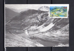 " LE LAC D'ANGONELLA " Sur Carte Maximum D'ANDORRE De 1986 N° YT 351. Voir Les Scans. CM - Maximumkarten (MC)