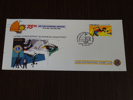 Hong Kong 1992 Lions Club 75th International Convention FDC VF - FDC