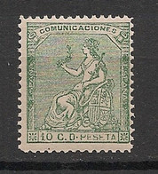 ESPANA - 1873 - N°Yv. 132 - Allégorie 10c Vert - Neuf Luxe ** / MNH / Postfrisch - Neufs